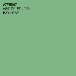 #7FB587 - Bay Leaf Color Image